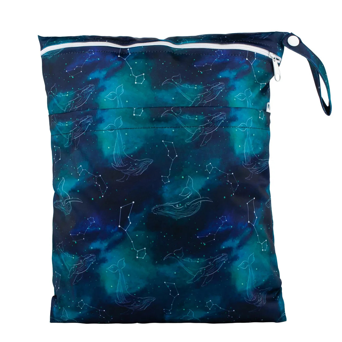 Wet Dry Bag With Two Zippered For Baby Diapers Nappies Waterproof Reusable 36cmx29cm