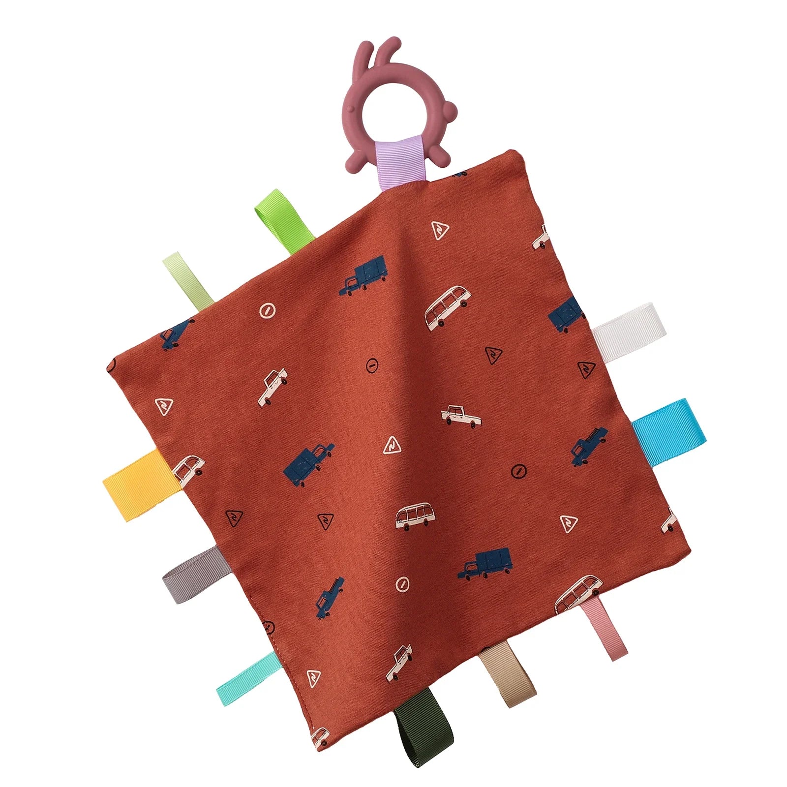 Baby Towel Baby Appease Towel Colorful Security Tags Blanket Soothing Sensory Soft Comforter Newborn Toddlers Baby Handkerchief