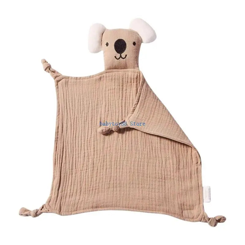 Y4UD Cotton Comforter Blanket Sleep Toy Newborns Soothe Appease Towel Cuddle Snuggle Toy Infant Baby Comforters Blanket