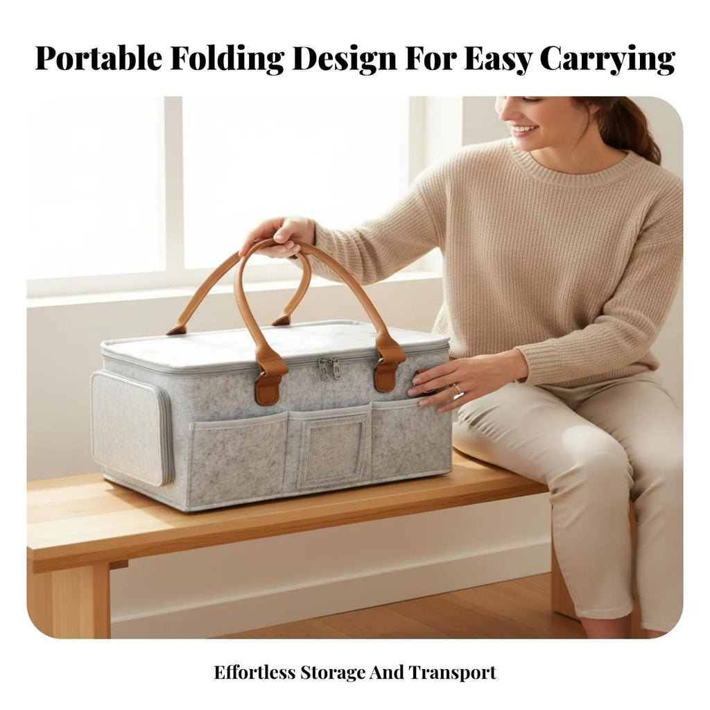 Cloth Diaper Organizer Foldable Baby Diaper Organizer Mommy Bag Organizer Lightweight Portable Changing Table Organizer