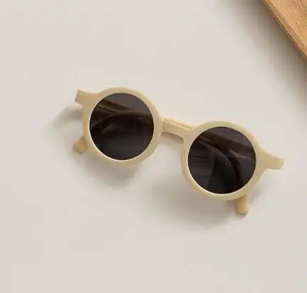 Classic Ins Folding Sunglasses Children Designer Pink Round Frame Sun Glasses Girls Boy Goggles Student Eyewear Lentes Sol Mujer
