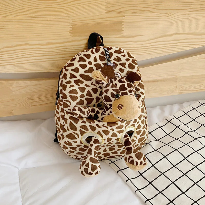 Baby Safety Harness Walker Strap Anti Lost Children Backpack Cute Cartoon Animal Traction  Plush With 100cm Rope