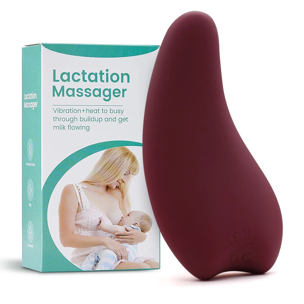 Multi-function Warming Lactation Massager Liquid Breast Lactation Roller Vibrating Lactation Massager for Breastfeeding