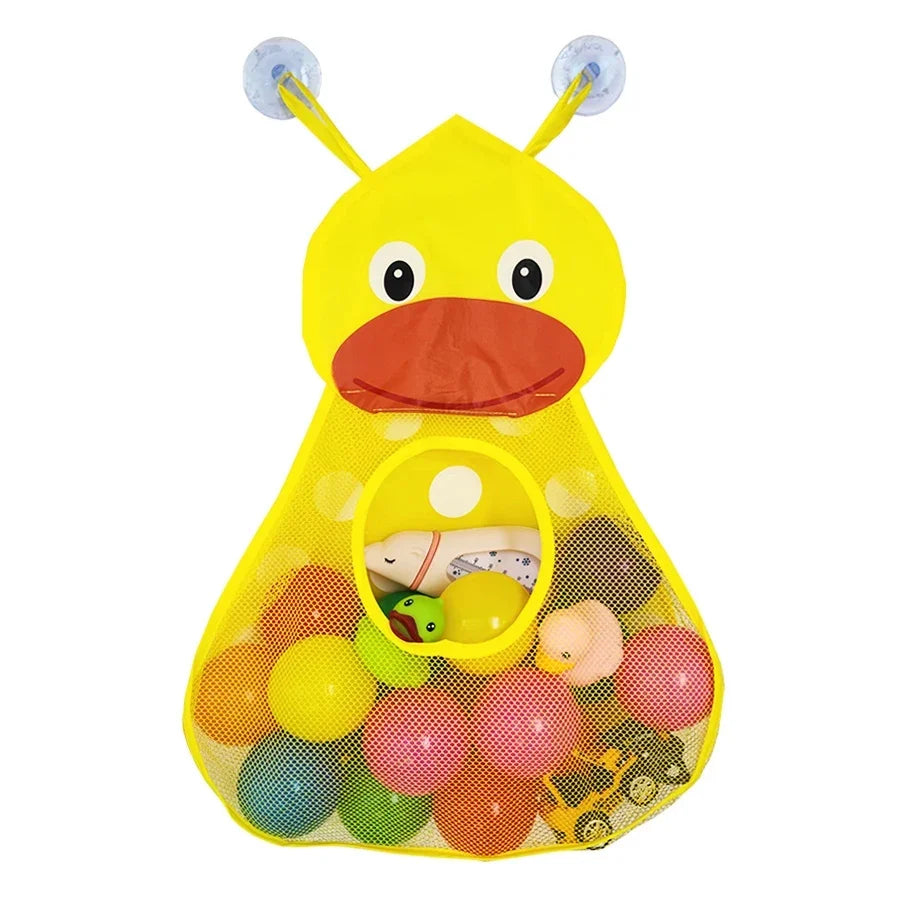Baby Bath Toy Storage Bag Shower Holder Toys Organizer Net Baskets Water Toys Game Bag for Kids Strong Suction Cups
