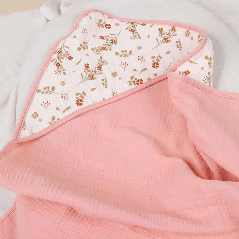 4Layers Soft Warm Cozy bath towel Toddler,Fluffy Infant or Newborn Receiving Wrap Swaddle