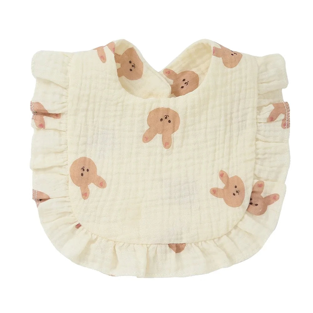 Creative Cotton Newborn Bibs Soft Material Absorbent Infant Burp Cloths Colorful Drool Bandana Baby Stuff