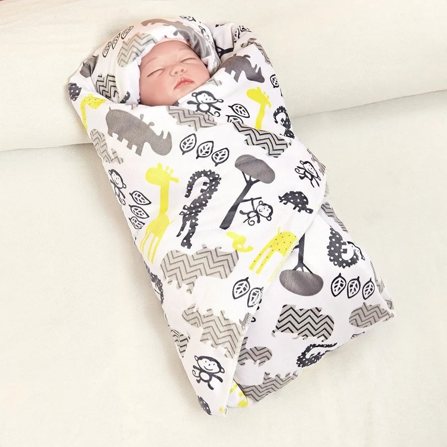 Ultra Soft Micro Plush Warm Reversible Cute Warm Baby Blanket Cute Warm Baby Blanket   Fluffy Infant or Newborn Receiving Blanke