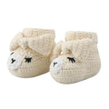 96GC 10cm Length Knitted Baby Shoes for Toddler Infant Baby Knitting Crochet Booties Gift for Newborn Baby