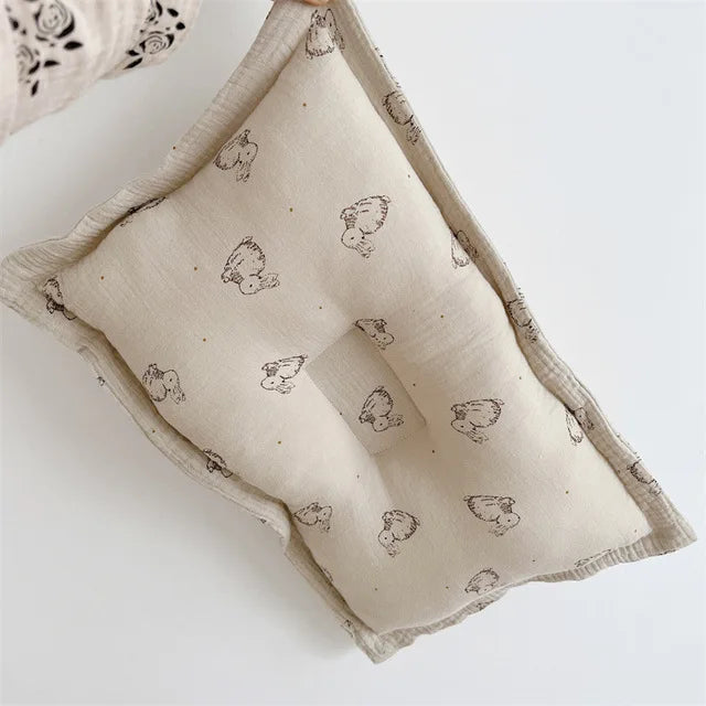 Baby Summer Blanket Bunny Print Cotton Muslin Blankets for Baby Infant Napping Cover Moses Basket Blanket Sheet Covers