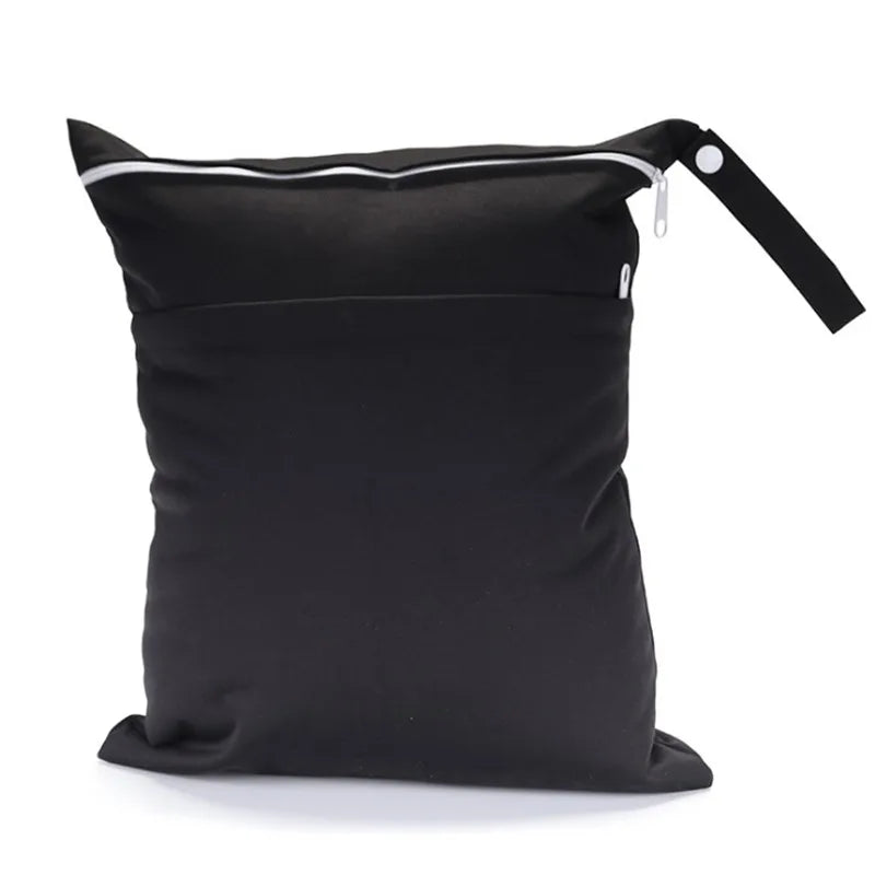 Wet Dry Bag With Two Zippered For Baby Diapers Nappies Waterproof Reusable 36cmx29cm