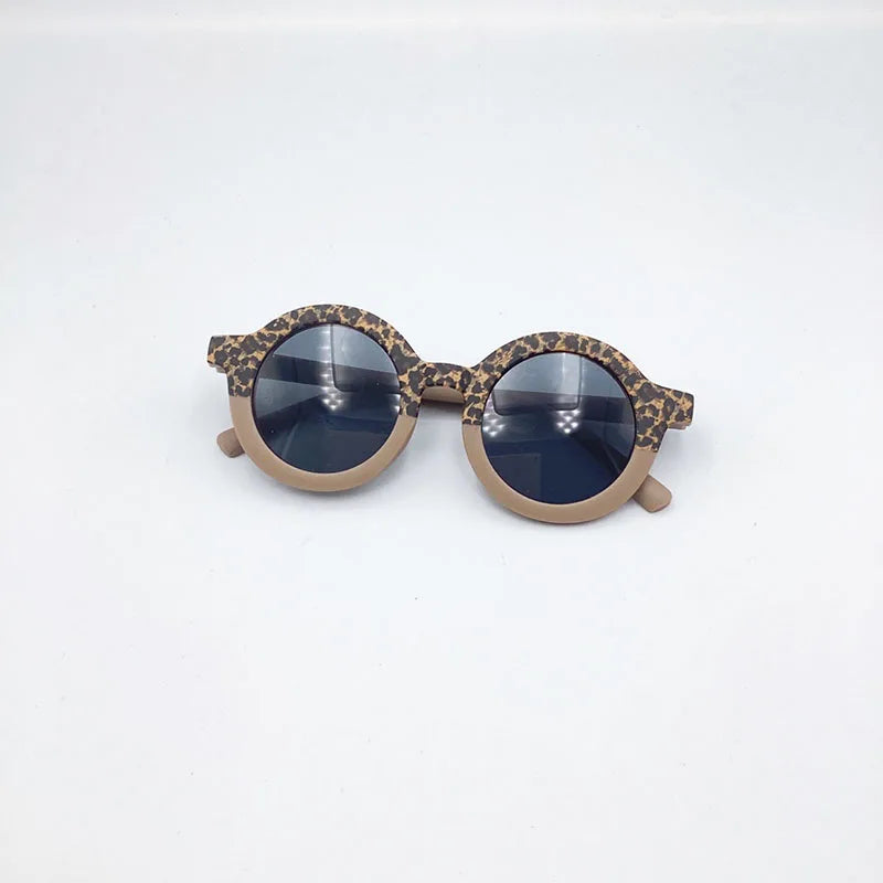 MILANCEL New Summer Baby Sunglasses Kids Cute Leopard UV Resistant Sunglasses Children Girls Shades Decorative Glasses