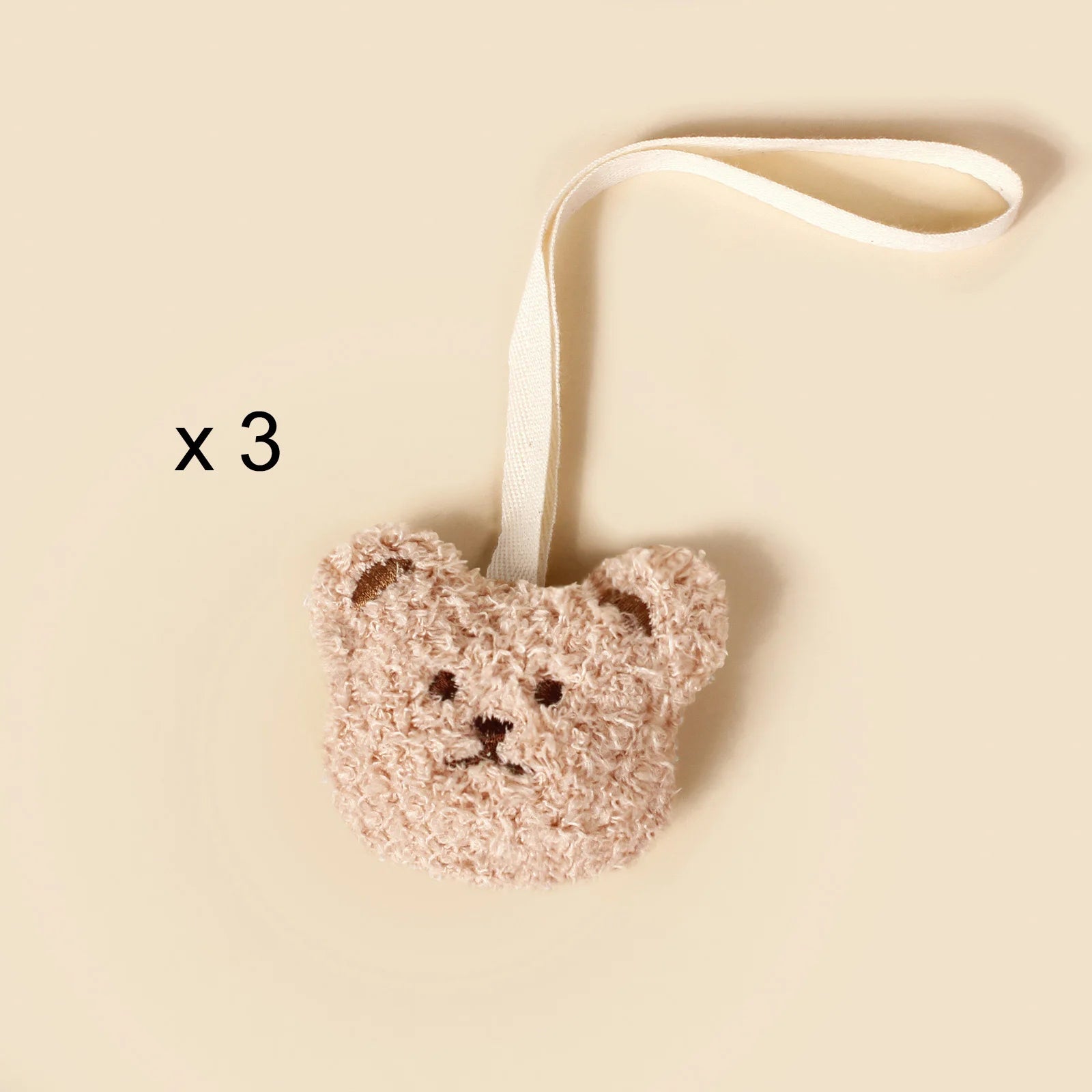 Fashion Teddy Pacifier Holder Baby Embroidered Bear Face Moon Clip For Newborn Kids Comforter Toys Toddler Gifts