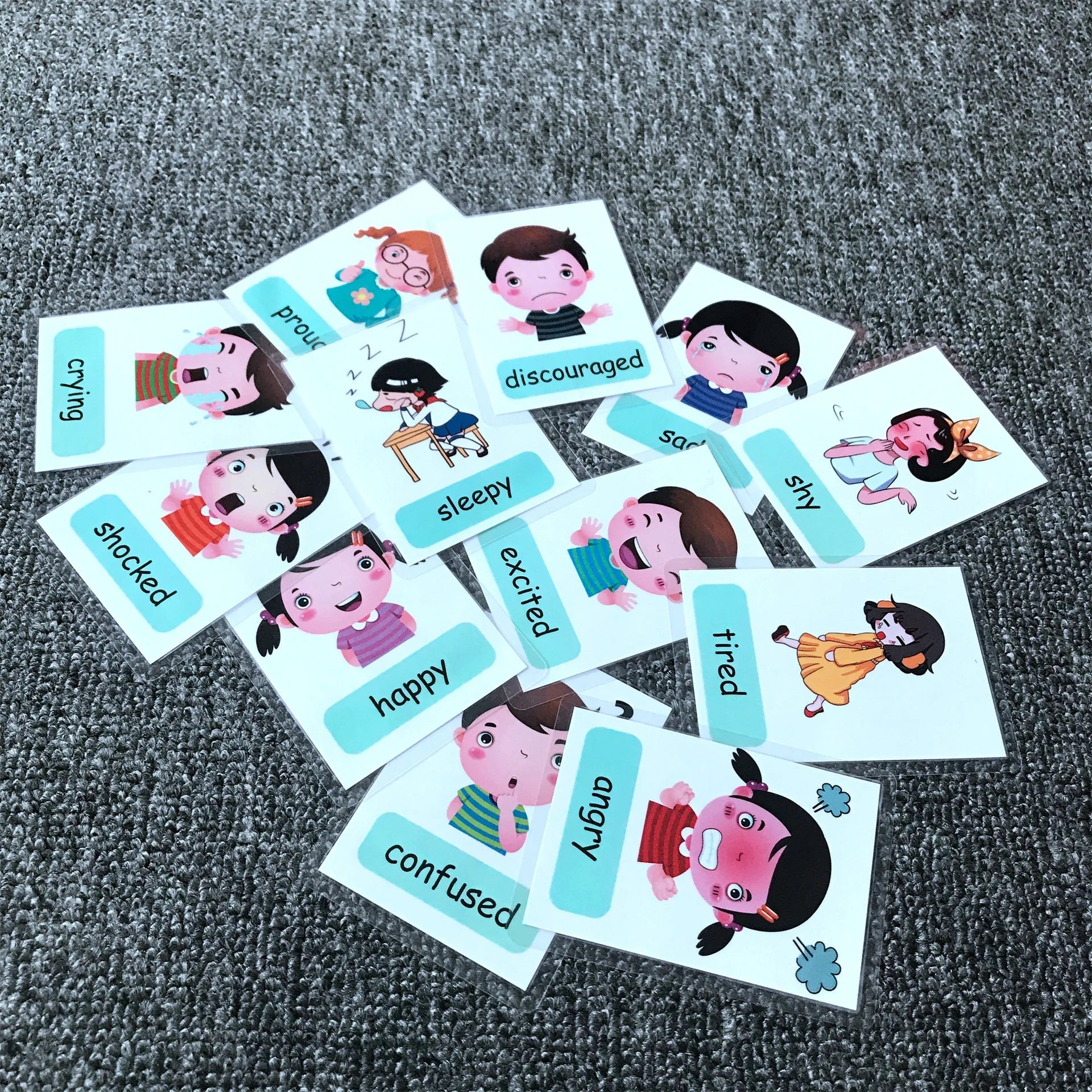 Montessori Kids Learning Flashcards Early Educational Cards