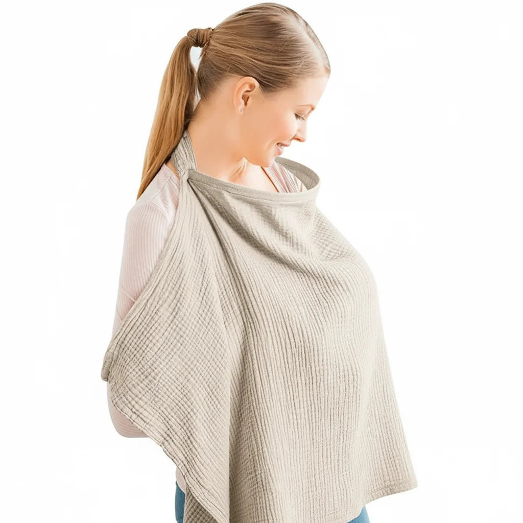 Women Nursing Cover Up for Breastfeeding Essentials Breathable 100% Cotton 29”x37”