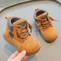 Autumn Winter Unisex Baby Snow Boots Outdoor Windproof Waterproof Children Warm Plush Boots Soft Sole Anti-slip Kids Shoes