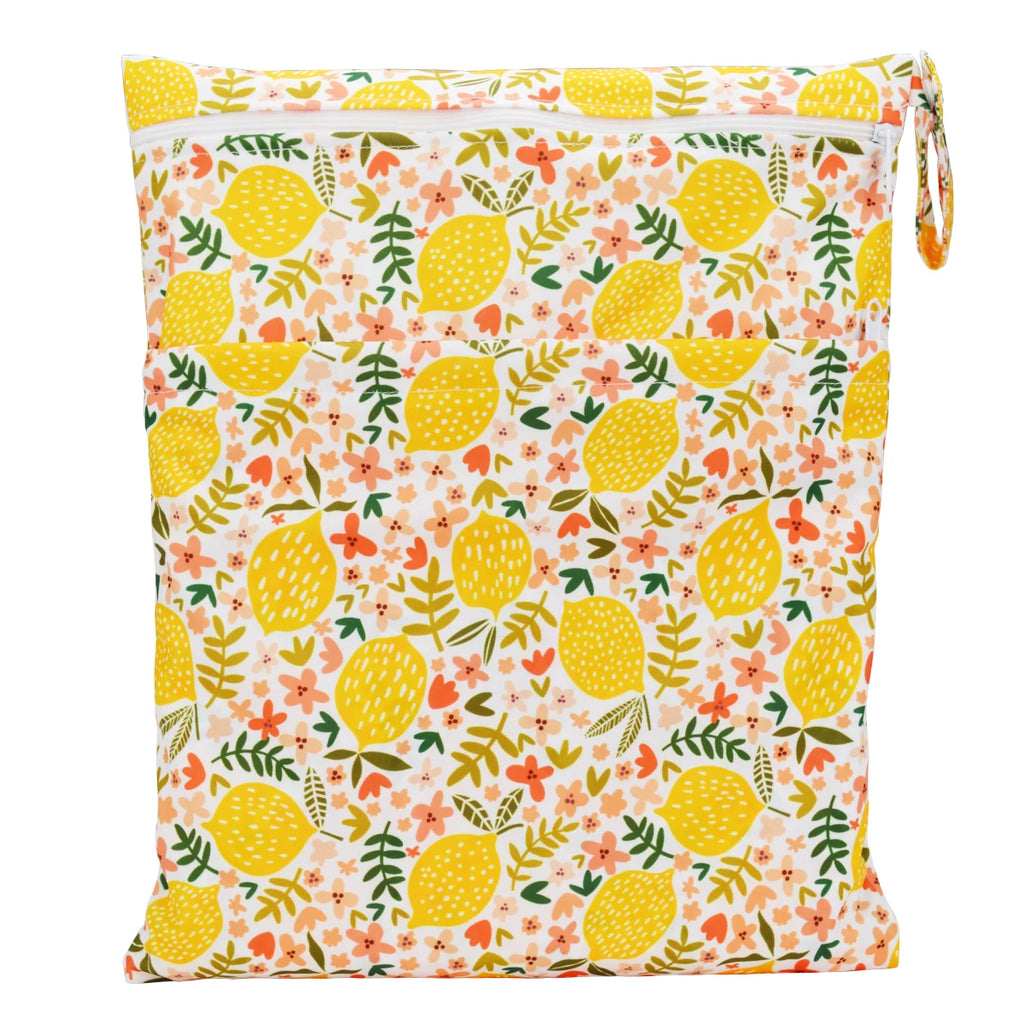 Wet Dry Bag With Two Zippered For Baby Diapers Nappies Waterproof Reusable 36cmx29cm