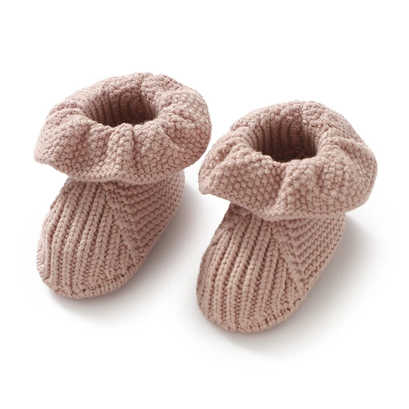 0-18m Infant Wram First Walkers Boots Winter Fall Toddler Outdoor Indoor Footwear Clothing Accessories Baby Girls Shoes Knitted