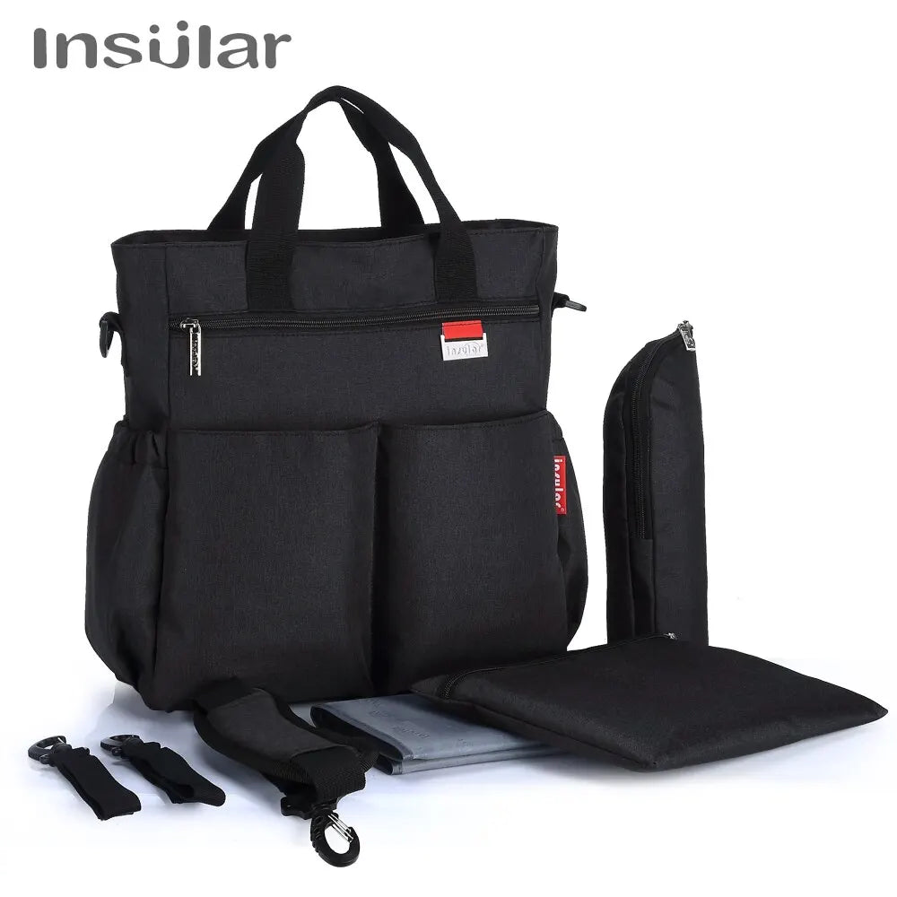 Fashion Baby Diaper Tote Bag Multifunctional Mommy Nappy Changing Bags Waterproof Mummy Stroller Bag