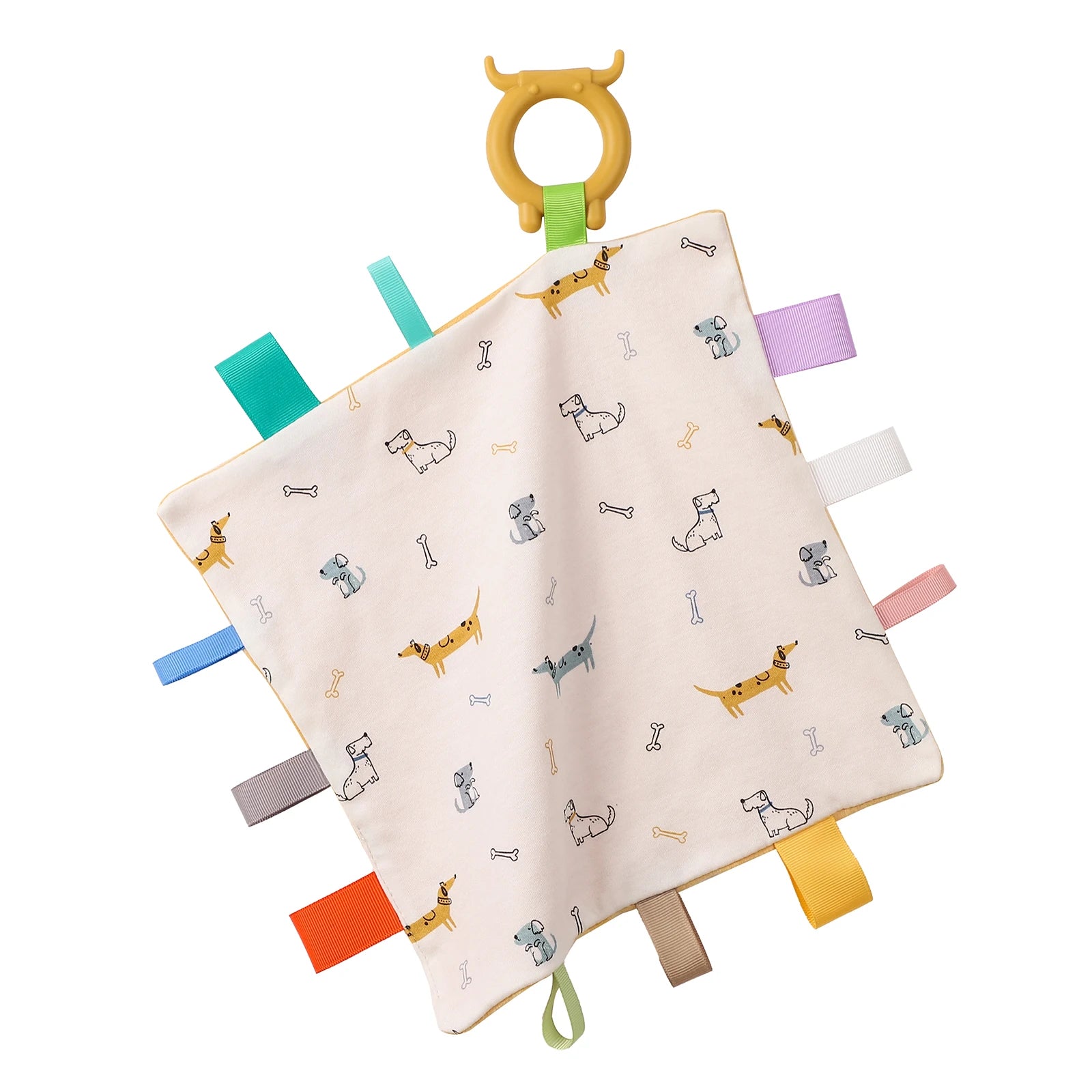 Baby Towel Baby Appease Towel Colorful Security Tags Blanket Soothing Sensory Soft Comforter Newborn Toddlers Baby Handkerchief