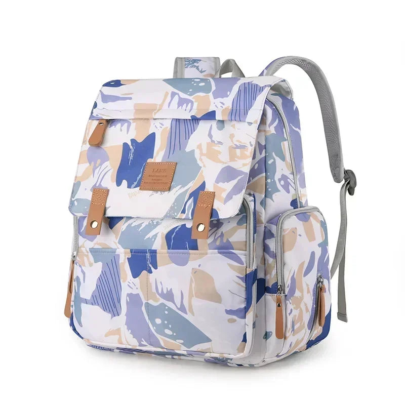 Cartoon Print Backpack Changing Bags Oxford Mother and Baby Bag Diaper Bag Fashion Large Capacity Thermal Storage Back Milk Bag