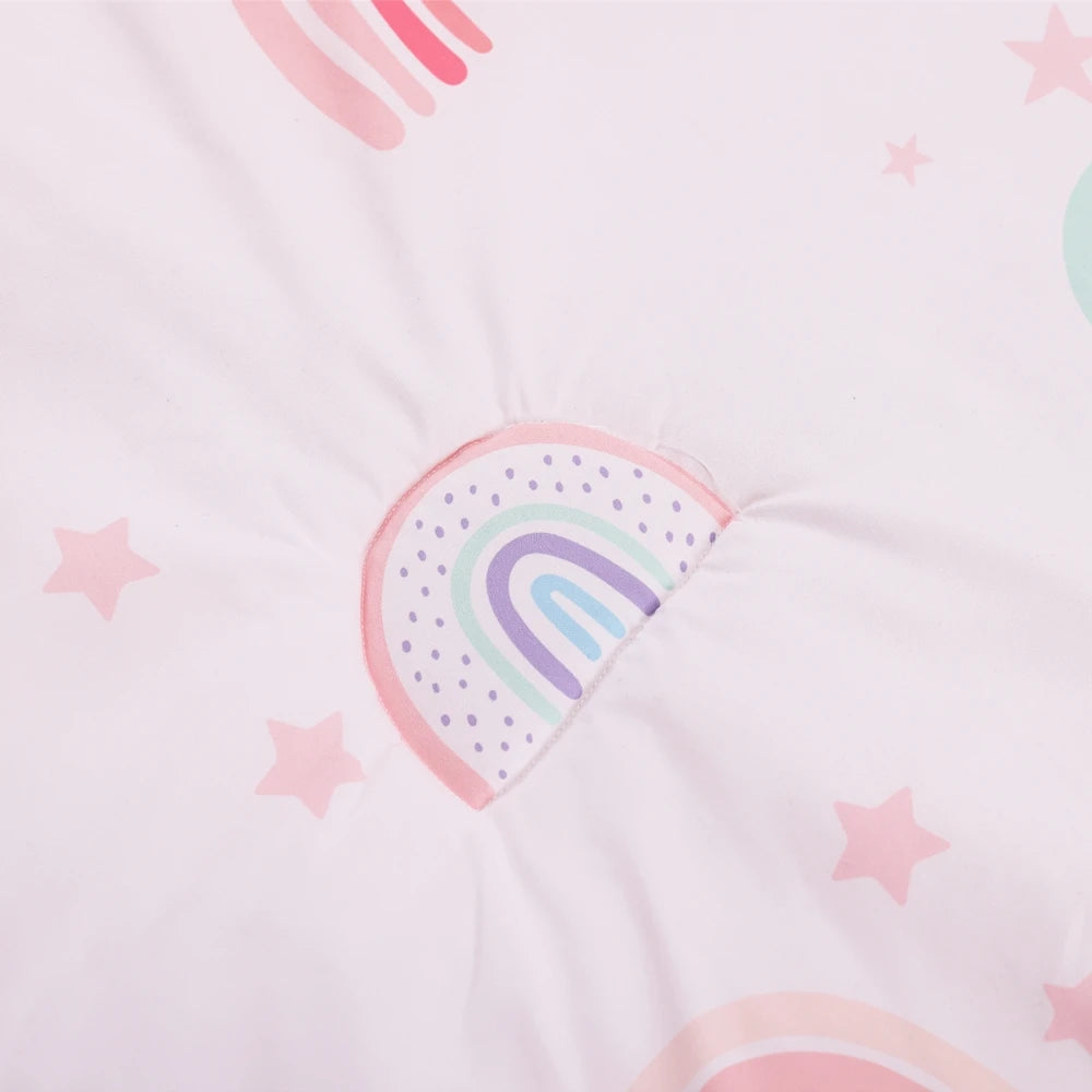 3Pcs Baby Infant Crib Kids Baby Bedding Set Crib Sheet Set Infant Newborn Nursery (Comforter Fitted Sheet Crib Skirt)