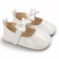 Golden 0-18M Baby Girl Shoes Cute Bow Flat Shoes Soft Sole Newborn Princess Walker Sandals Formal Baby Shoes