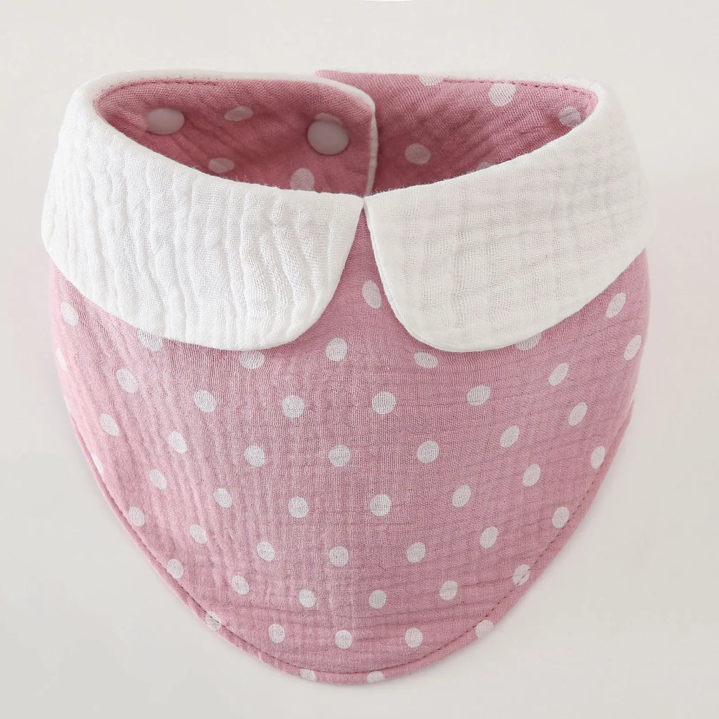 Baby Bibs Gauze Bibs 6 Layer Pure CottonRound 360 Degree Rotation Saliva Towel Infant Feeding Apron Newborn Stuff