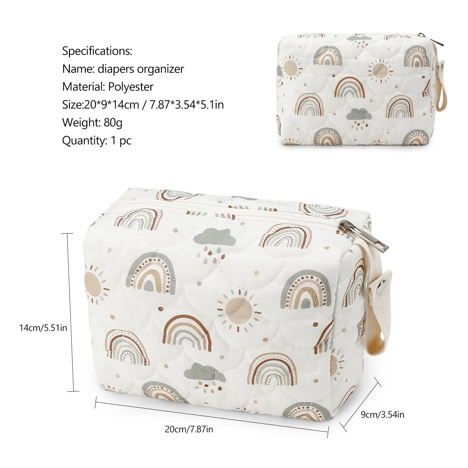 Waterproof baby hanging bag, diaper bag, diaper, outdoor storage bag, crib, clothes, diaper, portable bag