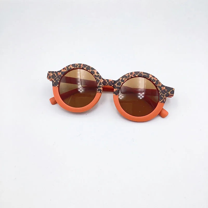 MILANCEL New Summer Baby Sunglasses Kids Cute Leopard UV Resistant Sunglasses Children Girls Shades Decorative Glasses