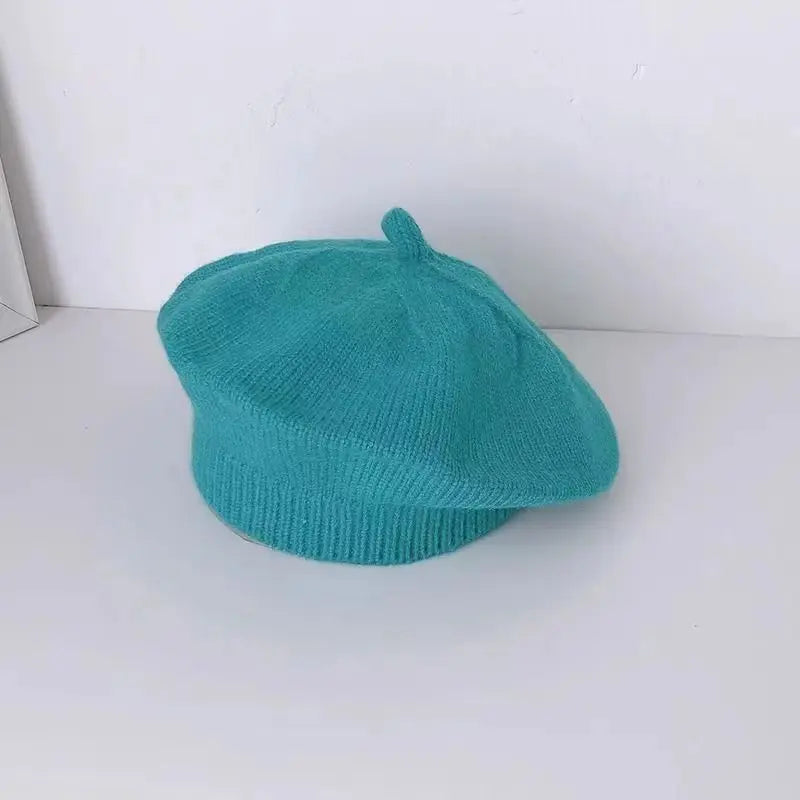 New Arrival Knitted Baby Beret Toddler Fashion French Style Beanie Hat Soft Warm Infant Casual Headwear Cute Kid Winter Knit Hat
