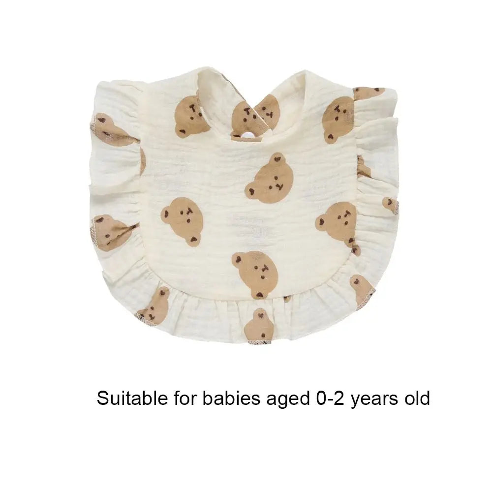 Creative Cotton Newborn Bibs Soft Material Absorbent Infant Burp Cloths Colorful Drool Bandana Baby Stuff