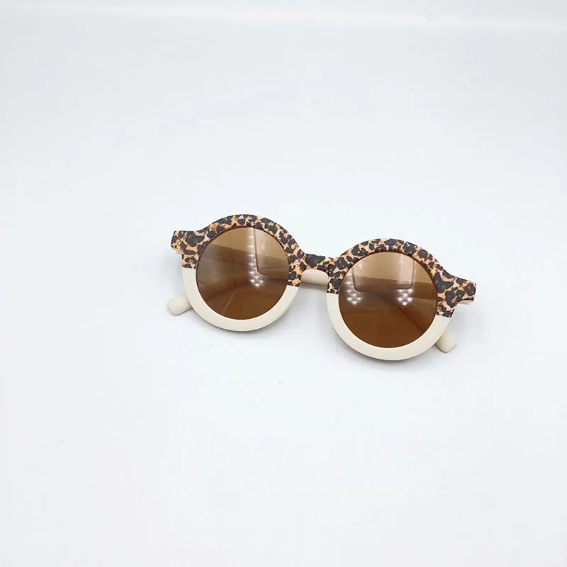 MILANCEL New Summer Baby Sunglasses Kids Cute Leopard UV Resistant Sunglasses Children Girls Shades Decorative Glasses