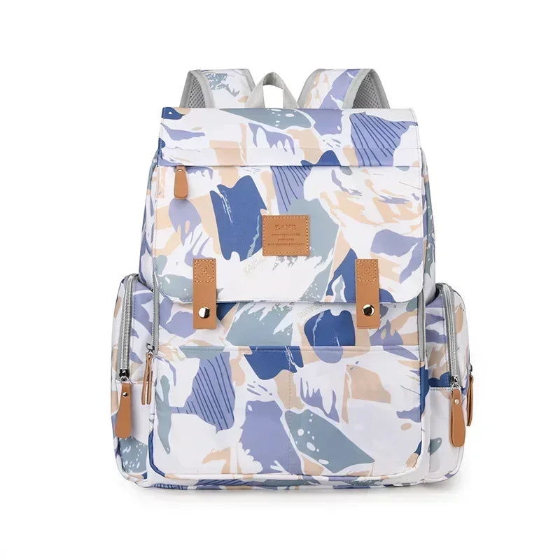 Cartoon Print Backpack Changing Bags Oxford Mother and Baby Bag Diaper Bag Fashion Large Capacity Thermal Storage Back Milk Bag