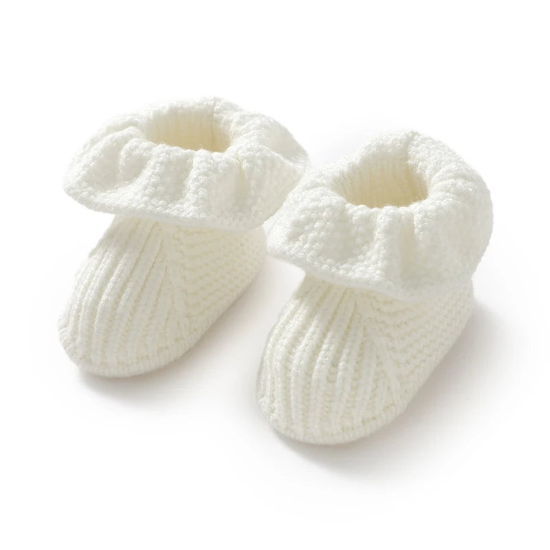 0-18m Infant Wram First Walkers Boots Winter Fall Toddler Outdoor Indoor Footwear Clothing Accessories Baby Girls Shoes Knitted