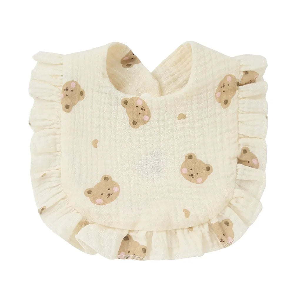 Creative Cotton Newborn Bibs Soft Material Absorbent Infant Burp Cloths Colorful Drool Bandana Baby Stuff