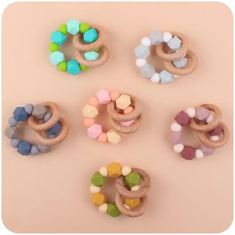 2ps Custom Baby Pacifier Clip Personalized Name Silicone Letter Dummy Holder Nipples Chains Infant Feeding Bracelet Teething Toy