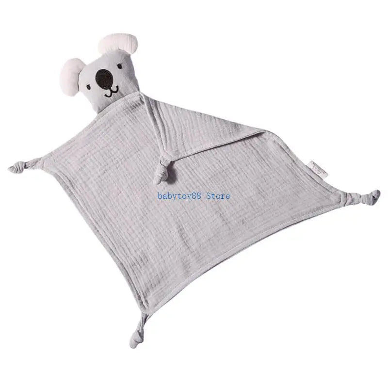 Y4UD Cotton Comforter Blanket Sleep Toy Newborns Soothe Appease Towel Cuddle Snuggle Toy Infant Baby Comforters Blanket