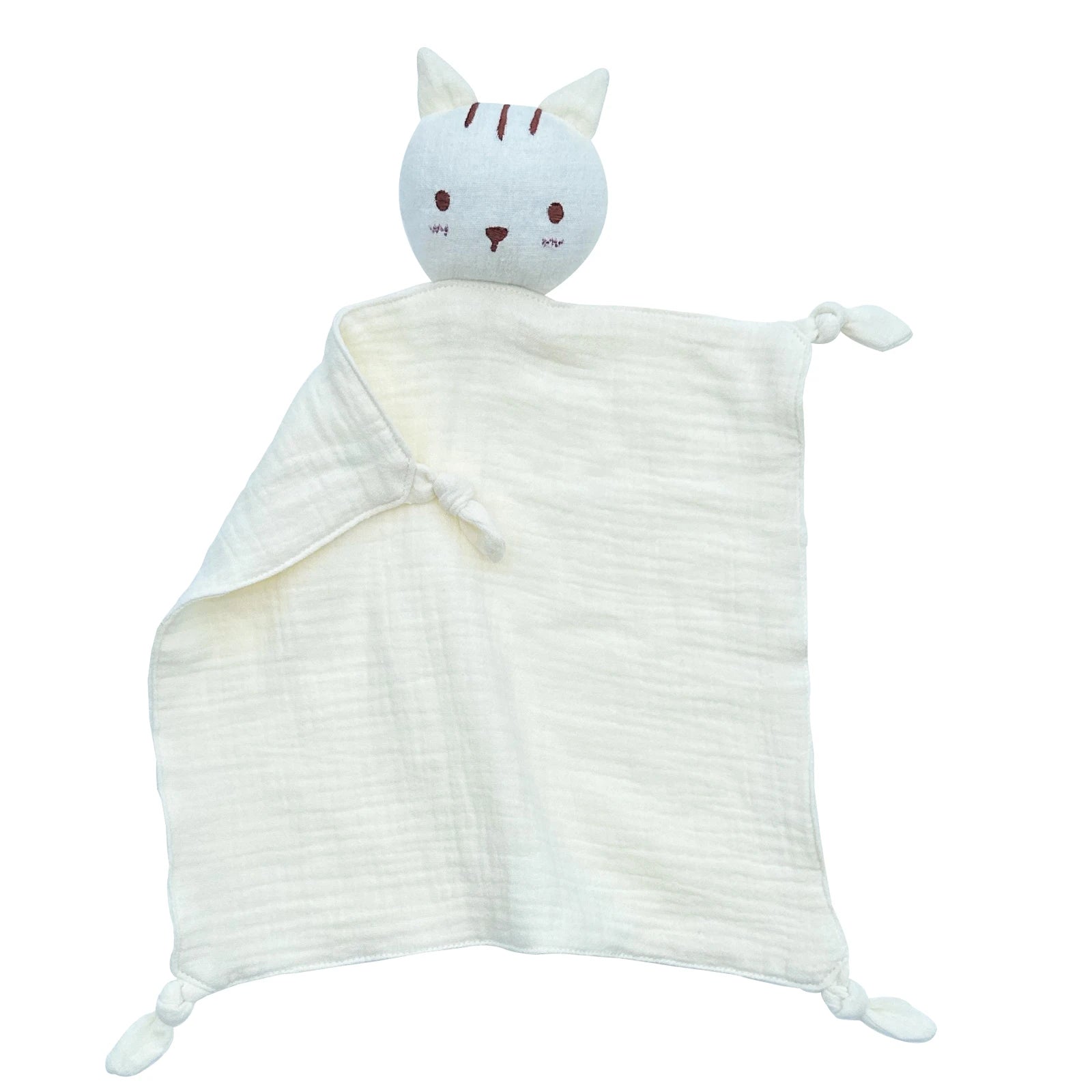Muslin Baby Comfort Towel Cotton Comforter Blanket Soft Newborn Sleeping Dolls Kids Fashion Sleep Toy Soothe Appease Towel Bibs
