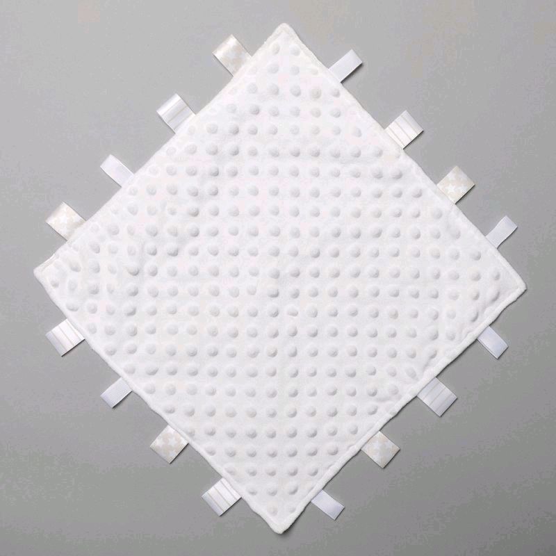 35cm Ultra Soft White Bubble Sensory Taggie Unisex Baby Comforter