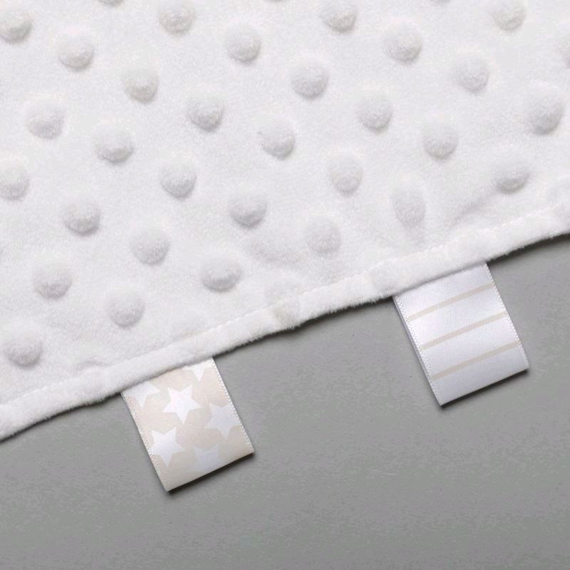 35cm Ultra Soft White Bubble Sensory Taggie Unisex Baby Comforter
