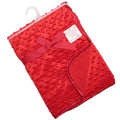 100cm Ultra Soft Red Bubble Unisex Baby Blanket Wrap