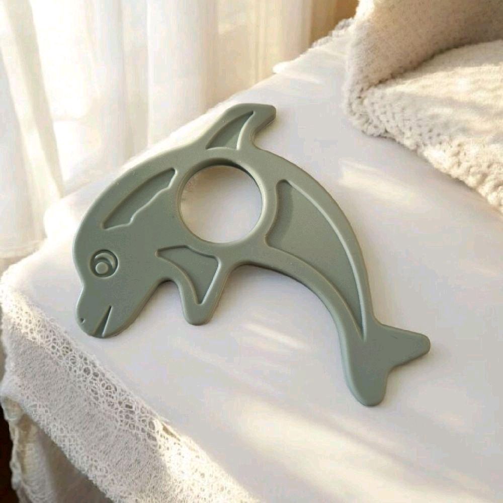 Bump2Beauty Sage Green Dolphin Shaped Teether