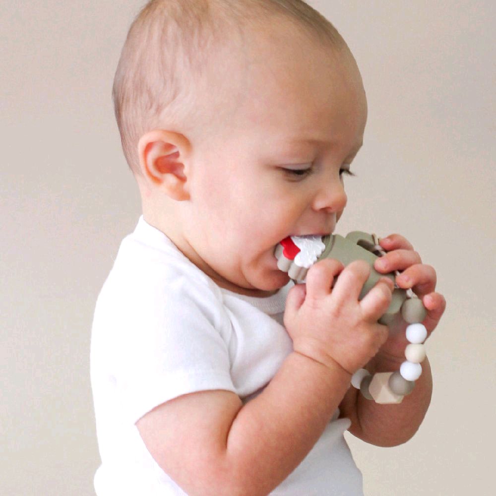 Gummy Chic Chocolate Milkshake Silicone Sensory Teether for Babies