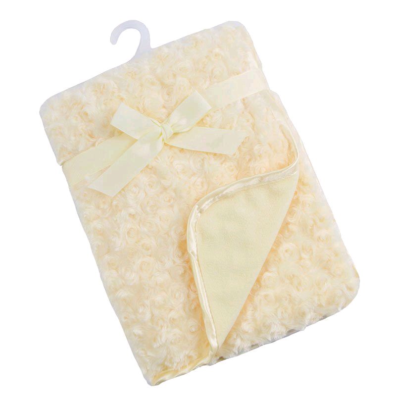 Lemon Rose Mink Ultra Soft Baby Blanket Wrap - 100cm