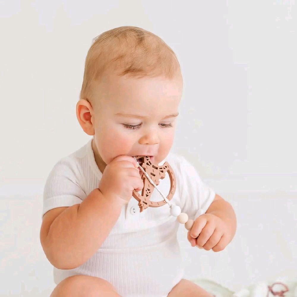 Gummy Chic Paris Tower Inspired Sensory Silicone Teether Toy for Babies