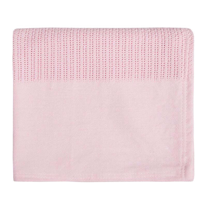 100cm Heavy Knit Luxury Pink Baby Girls Blanket Wrap