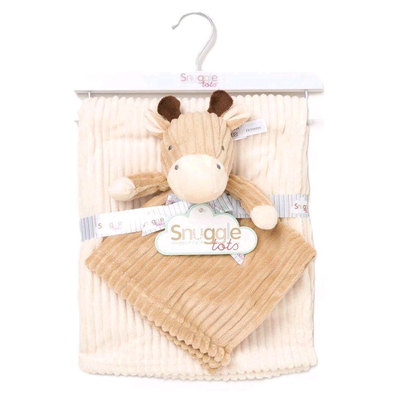90cm Unisex Giraffe Baby Blanket Wrap & Matching Comforter Set