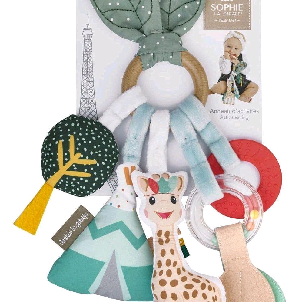 Sophie La Girafe Baby Toy - Activities Ring Soft Giraffe Toy for Motor Skills