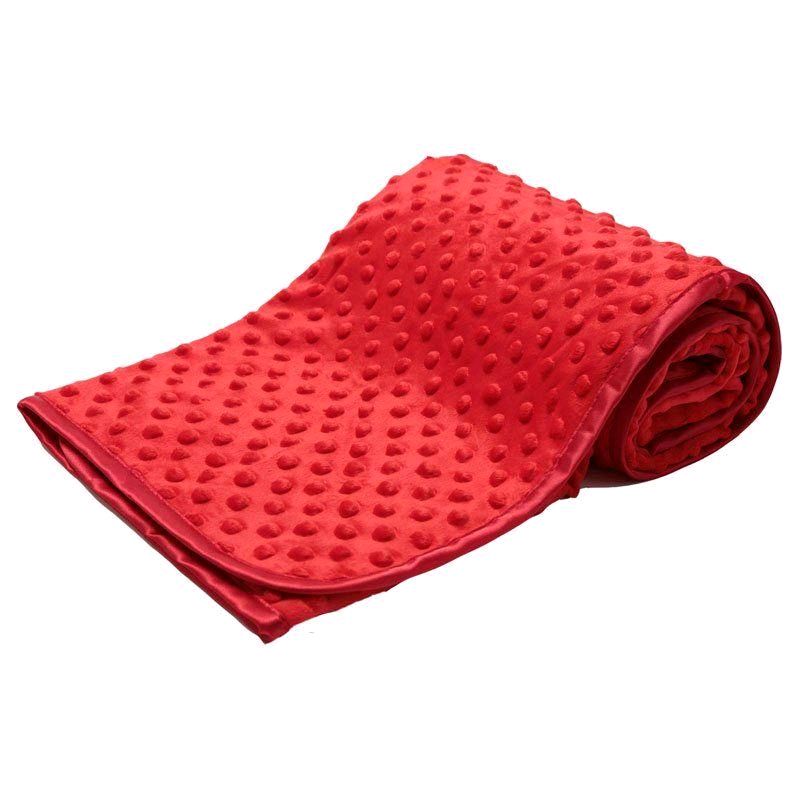 100cm Ultra Soft Red Bubble Unisex Baby Blanket Wrap