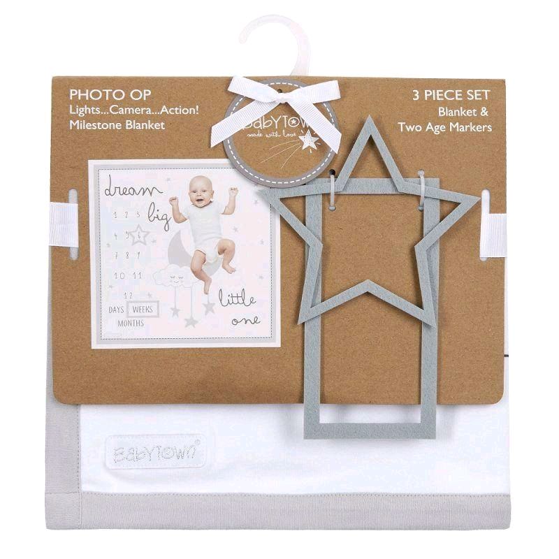 Luxury Baby Milestones Blanket Set - 3 Piece